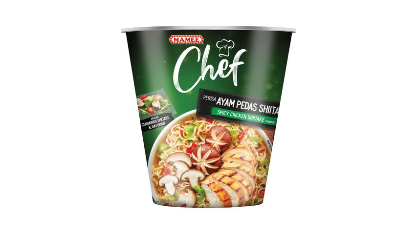 Mamee Chef Cup Spicy Chicken Shiitake | 62 g
