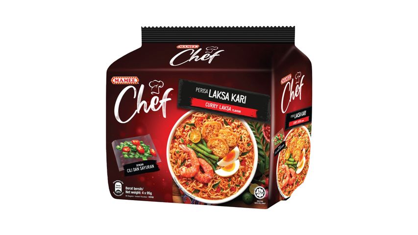 Mamee Chef Curry Laksa | 4 x 80 g