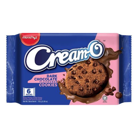 Munchy's Cream-o Cookie Dark Chocolate (6 Pieces) 153g