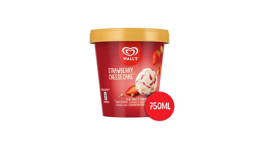 Wall's Tub Strawberry Cheesecake | 750 ml