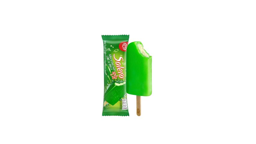 Wall's Ice Cream Solero Split Lime & Vanilla | 30 x 64 ml