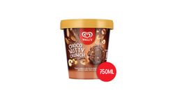 Wall's Tub Choco Nutty Crunch | 750 ml