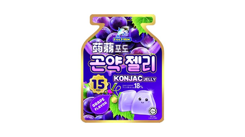 Captain Dolphin Konjac Jelly Grape 15pcs x 20g
