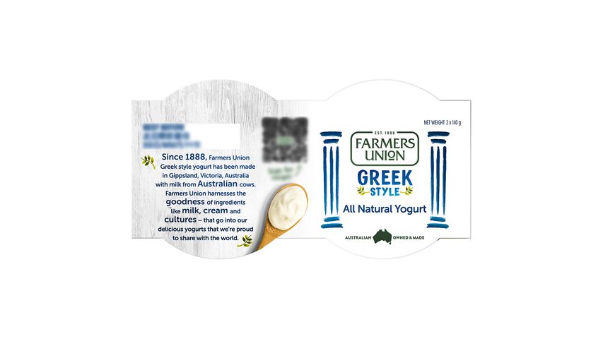Farmers Union Greek Style Natural Yoghurt 2s x 140g