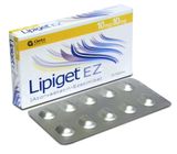Lipiget EZ Atorvastatin/Ezetimibe (10mg + 10mg) 10 Tablets