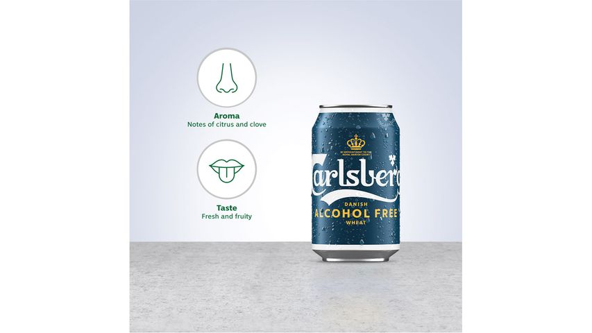 Carlsberg Alcohol Free Wheat Beer Can 4s x  330ml