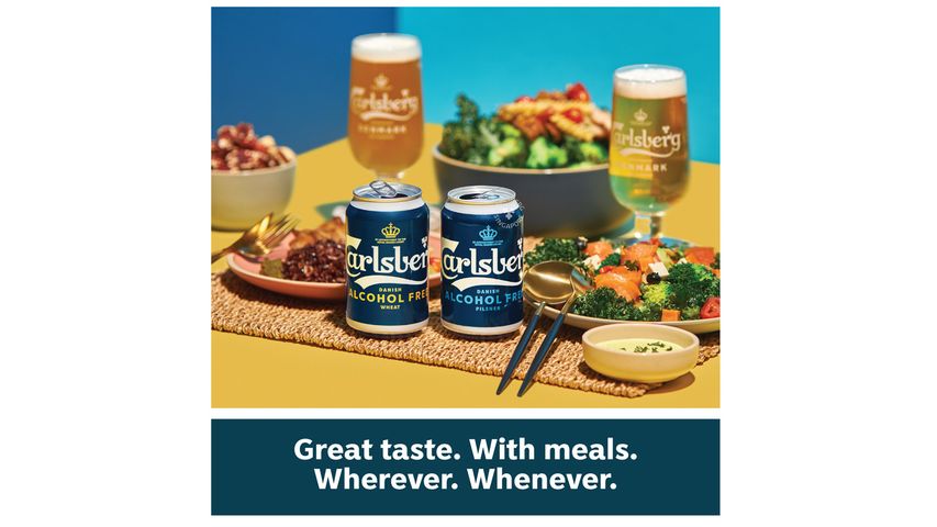 Carlsberg Alcohol Free Wheat Beer Can 4s x  330ml