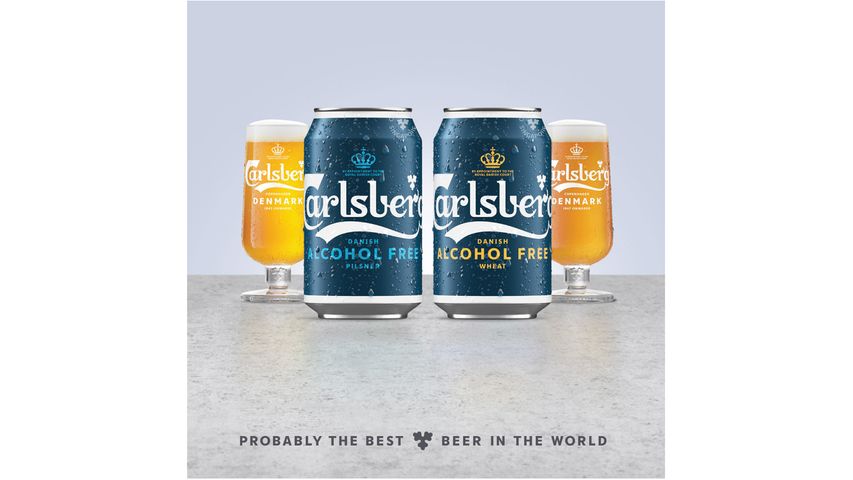 Carlsberg Alcohol Free Wheat Beer Can 4s x  330ml