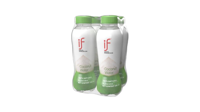 iF 100% Coconut Water 350ml x 4 (The new and old packaging will be shipped out randomly)