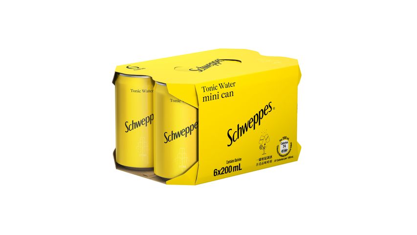 Schweppes Tonic Water Mini 200ml x 6