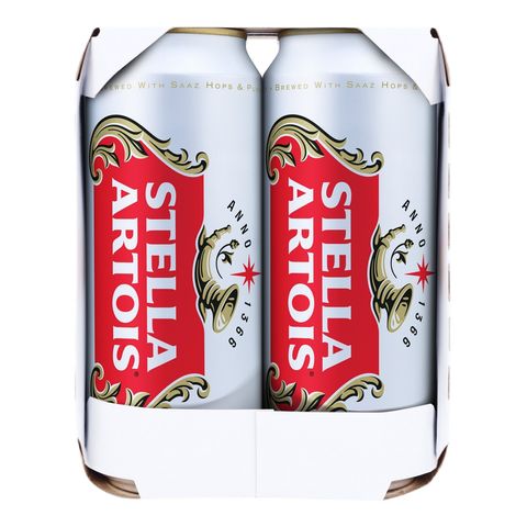 Stella Artois King Can Beer 500ml x4