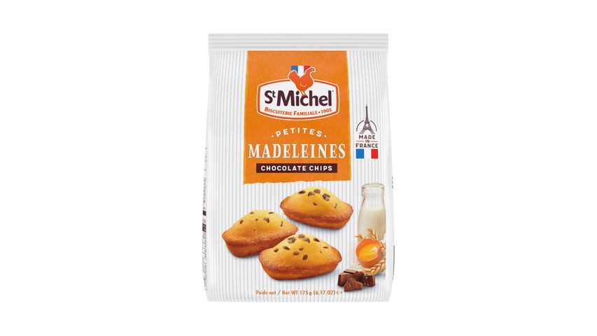 St. Michel Madeleines Chocolate Chips Cake 175g (The new and old packaging will be shipped out randomly)