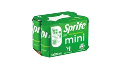 Sprite "Sprite" Lemon-Lime Flavoured Soda 200ml x 6(The new and old packaging will be shipped out randomly)
