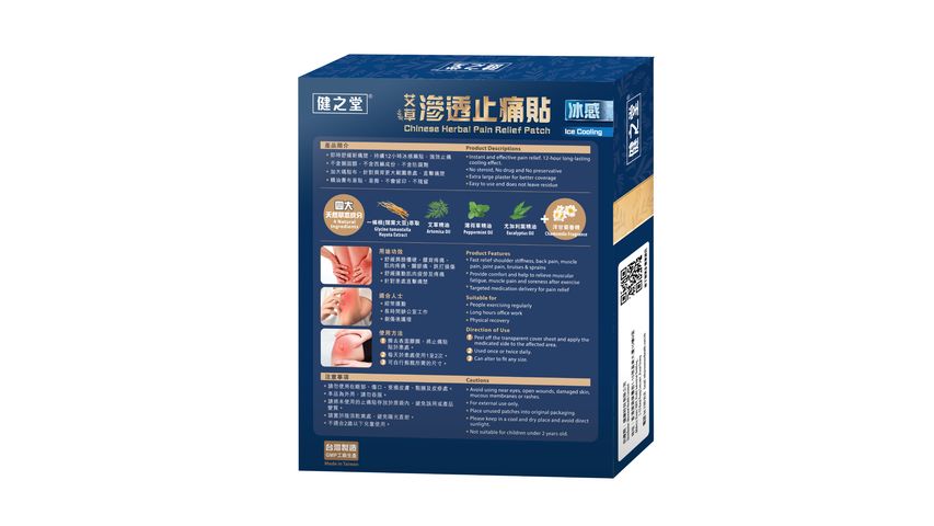 Healthall Chinese Herbal Pain Relief Patch (Ice Cooling) 10pcs