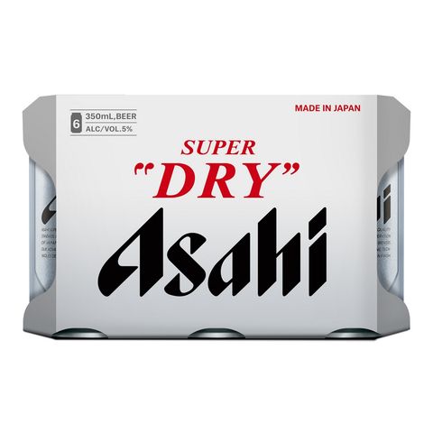 Asahi (JP ver) Super Dry Can 350mL x6 (The new and old packaging will be shipped out randomly)