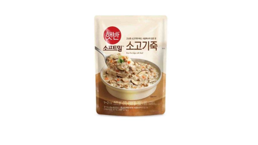 CJ Bibigo Beef Porridge 420g (The new and old packaging will be shipped out randomly) [Parallel Import]
