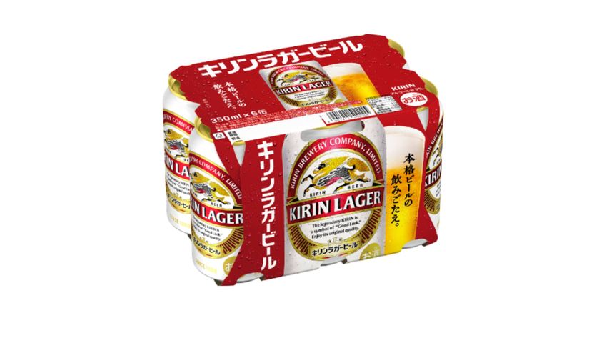 Kirin Lager Canned Beer 350ml x6