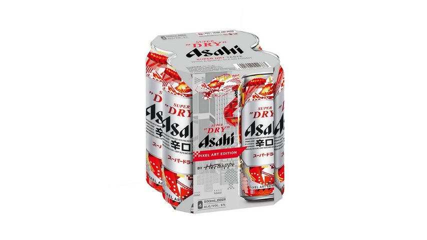 Asahi Super Dry King Can 500mL x4 (The new and old packaging will be shipped out randomly)