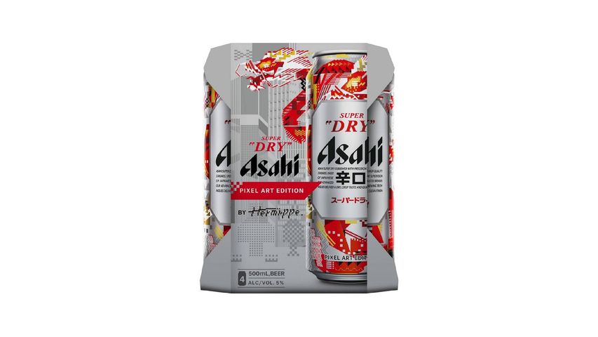 Asahi Super Dry King Can 500mL x4 (The new and old packaging will be shipped out randomly)