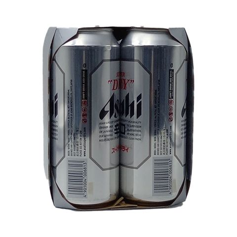 Asahi Super Dry King Can 500mL x4 (The new and old packaging will be shipped out randomly)