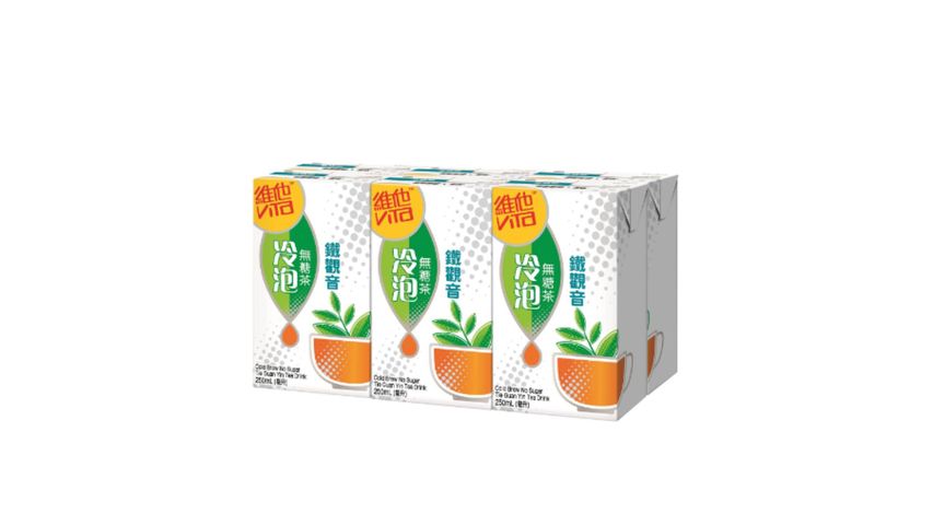維他 冷泡無糖鐵觀音茶 250ml x6 (新舊包裝隨機發貨)