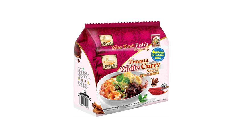 Mykuali Penang White Curry Noodle 4 x 110g
