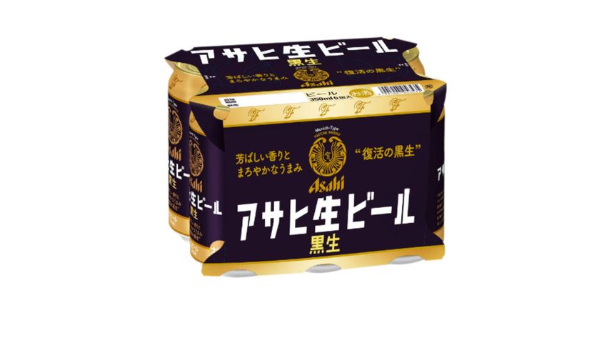 Asahi Kuronama Beer 350mL x6 (The new and old packaging will be shipped out randomly)