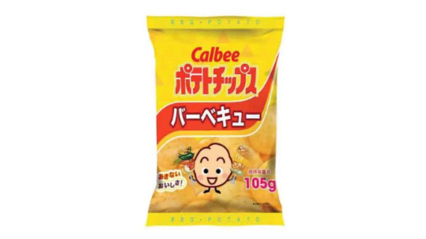 Calbee BBQ Flavoured Potato Chips 105g