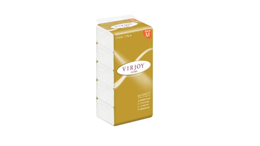 Virjoy Jumbo Soft Pack Facial Tissue 5 packs