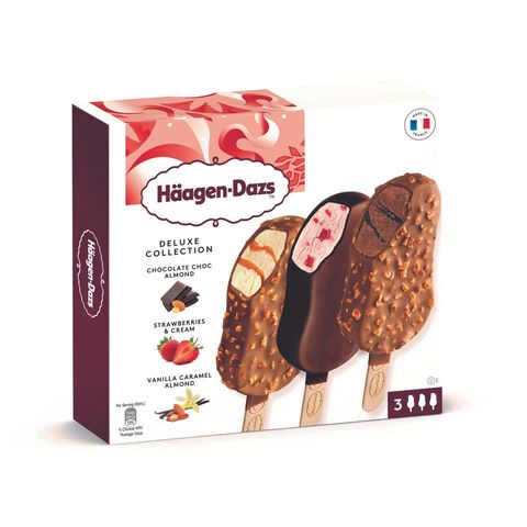 Häagen-Dazs Deluxe Collection Ice Cream Bar 3 x 80ml