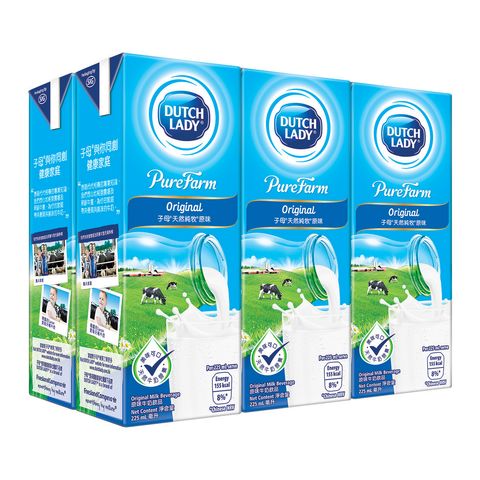 Dutch Lady Pure Farm Original Milk Beverage 225ml x 6