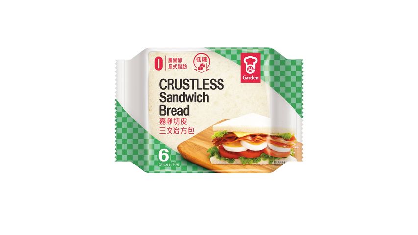 Garden Crustless sandwich bread 6 pieces