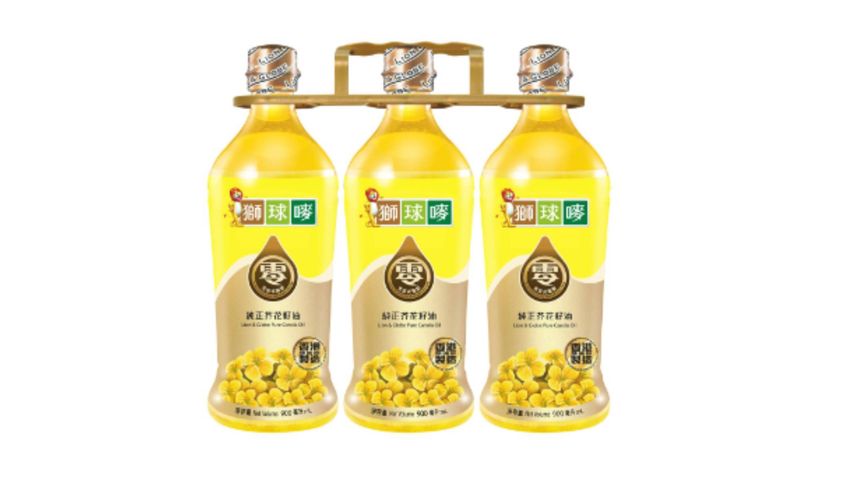 Lion & Globe Canola Oil 900ml x 3