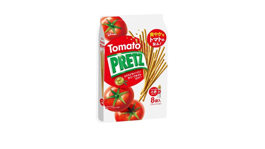 Glico Pretz Tomato Biscuit Stick 8 Bags