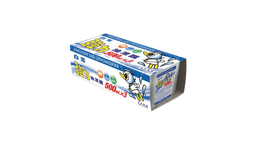 Hakugen Japan Made Dehumidifiers 500ml 3 Pcs (The new and old packaging will be shipped out randomly)