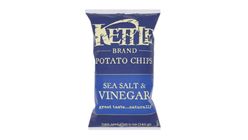 Kettle Sea Salt and Vinegar Flavoured Potato Chips 141g