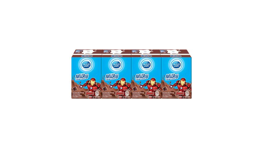 Dutch Lady Chocolate Milk Beverage 110ml x 4 (The new and old packaging will be shipped out randomly)