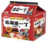 Nissin Demae Ramen Hokkaido Wheat Flour Korean Shin Flavour Instant Noodle 5 x 95g (The new and old packaging will be shipped out randomly)