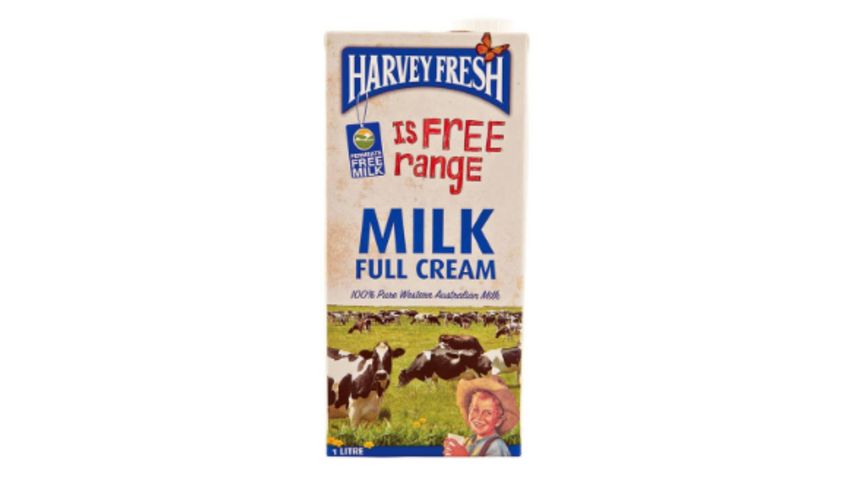 Harvey Fresh - UHT Free Range Full Cream Milk 1L
