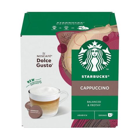 Starbucks Cappuccino By Nescafé® Dolce Gusto® Coffee Capsules 120g (12 Capsules)