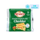President Sandwich Cheddar Slices 200g