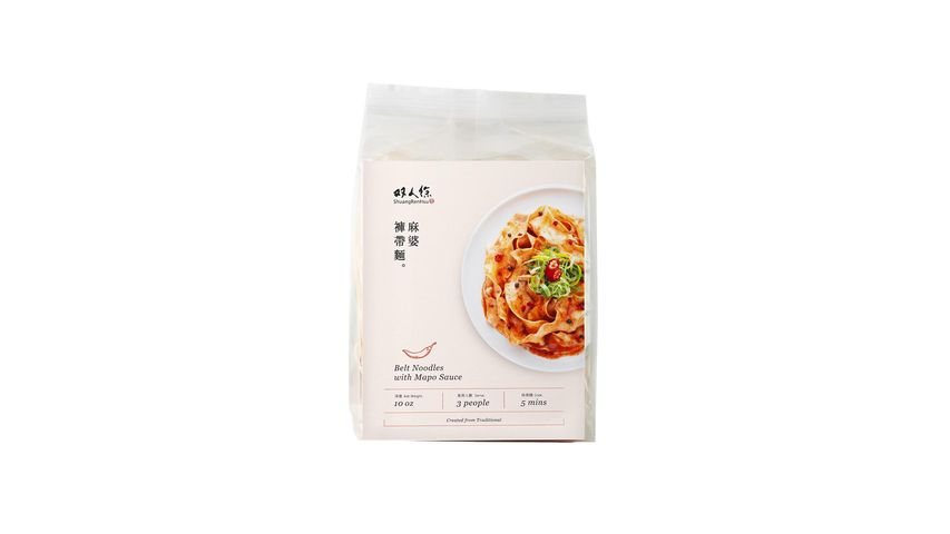 雙人徐 - 麻婆褲帶麵 3入/袋 450克