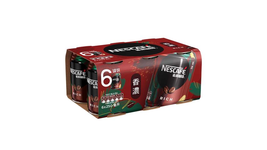 Nescafe Rich Coffee 250ml x 6