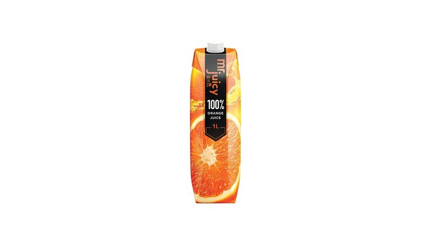 Mr. Juicy - 100% Orange Juice 1L (The new and old packaging will be shipped out randomly)