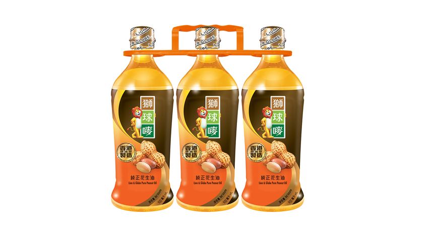 Lion & Globe Peanut Oil 900ml x 3