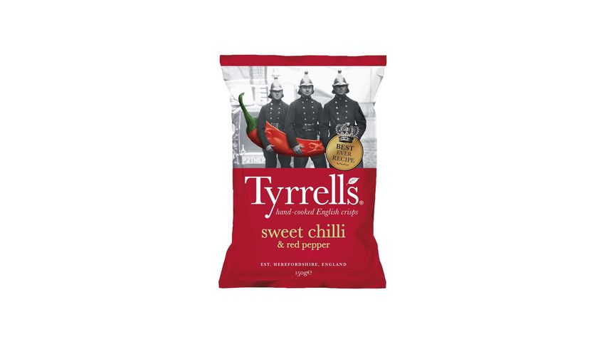 Tyrrells 甜辣椒及紅胡椒味薯片 150克