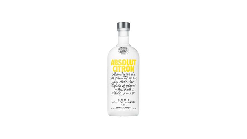 Absolut Citron Flavors Vodka 750ml (The new and old packaging will be shipped out randomly)