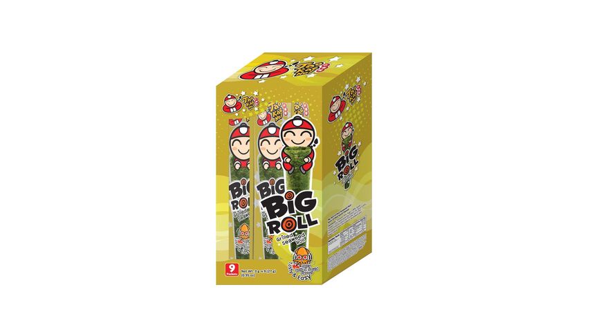 小老板 燒紫菜卷 香辣魷魚味3克 (一盒9條)
