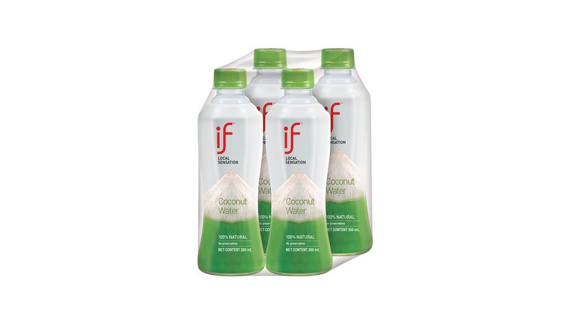 iF 100% Coconut Water 350ml x 4 (The new and old packaging will be shipped out randomly)