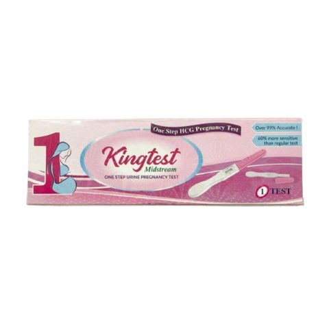King Test One Step HCG Midstream Pregnancy Test Kit 1 Piece